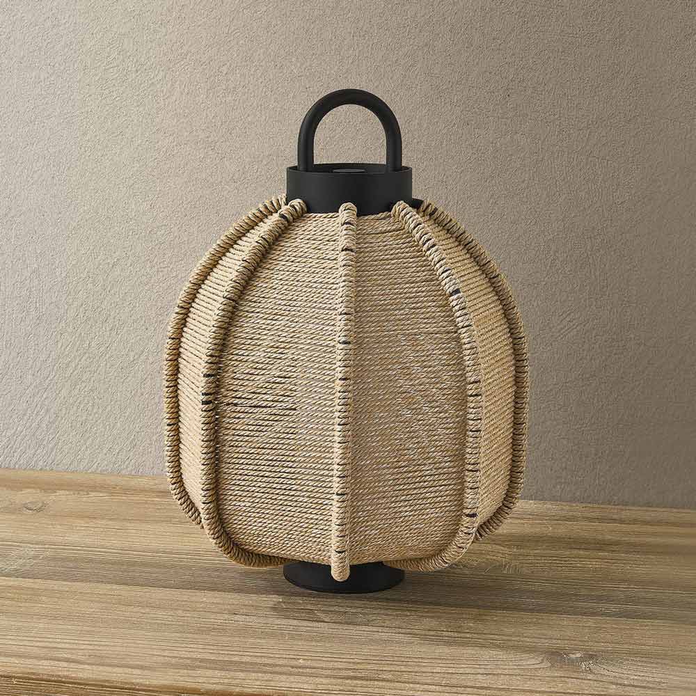 Maltby Outdoor LED Rechargeable Table Lamp in Detail.