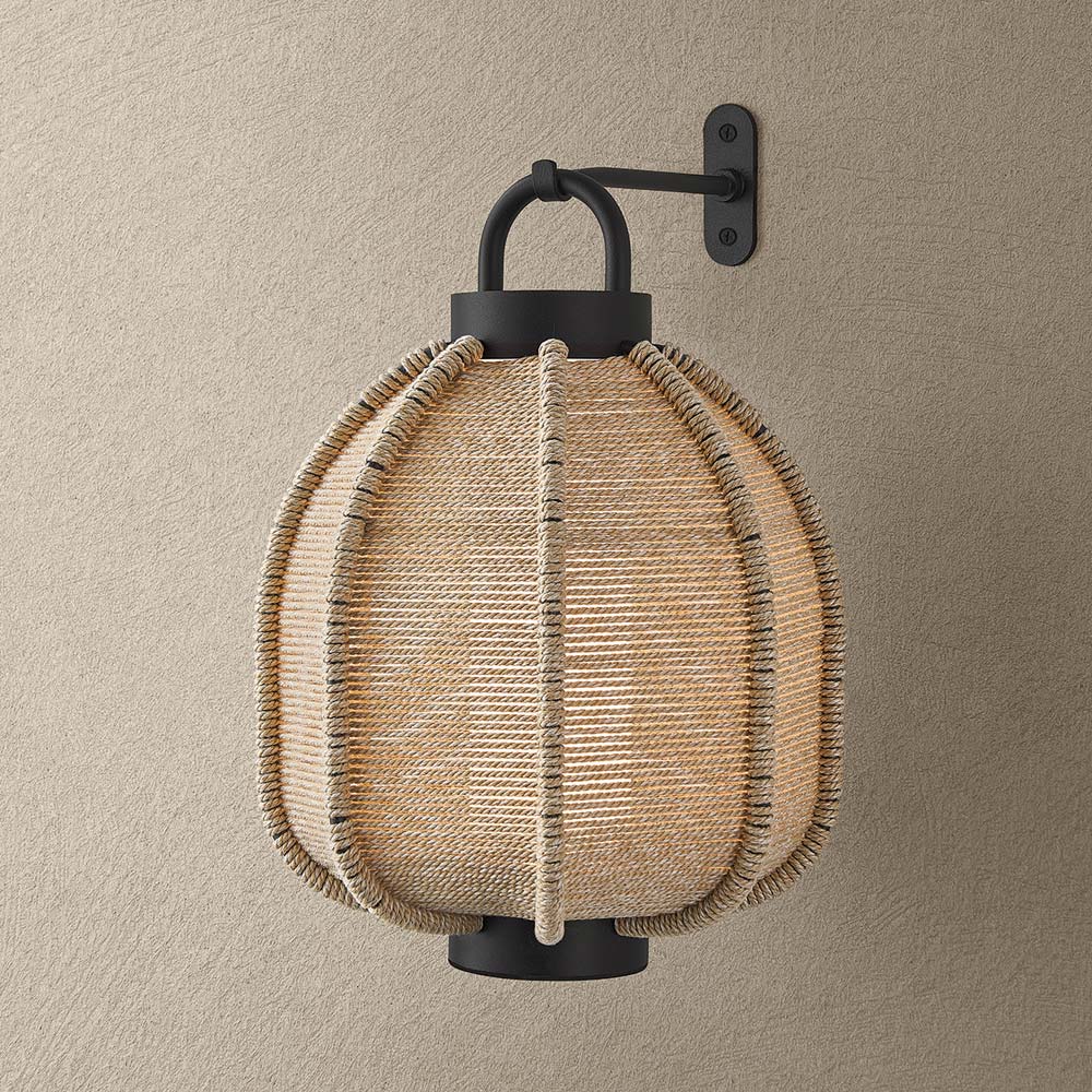 Maltby Outdoor LED Rechargeable Wall Light in Detail.