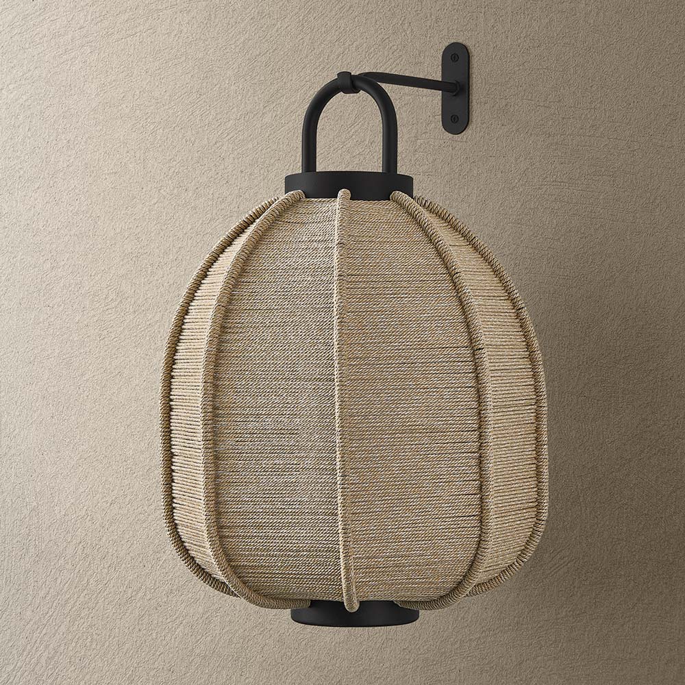 Maltby Outdoor LED Rechargeable Wall Light in Detail.