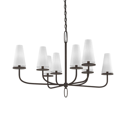 Marcel Chandelier in Textured Bronze.