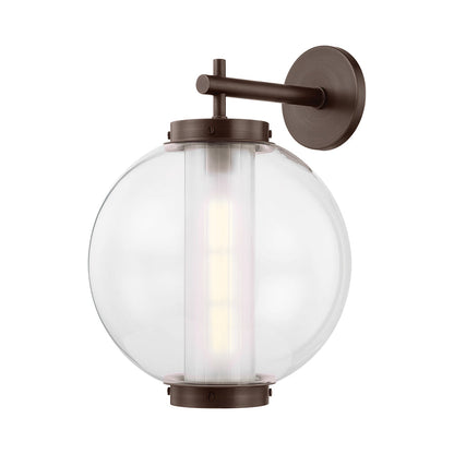 Marco Outdoor Wall Light in Bronze (18.25-Inch).