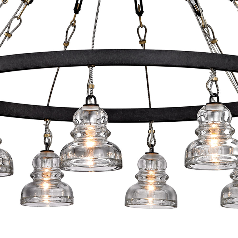 Menlo Park Chandelier in Detail.