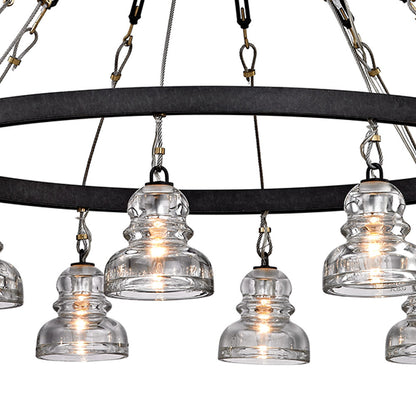 Menlo Park Chandelier in Detail.