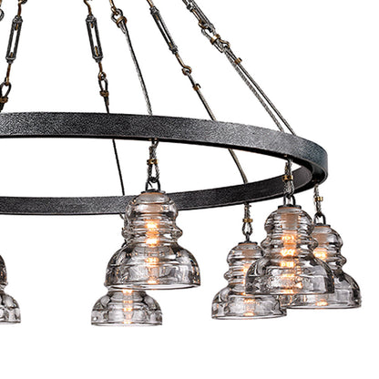 Menlo Park Chandelier in Detail.