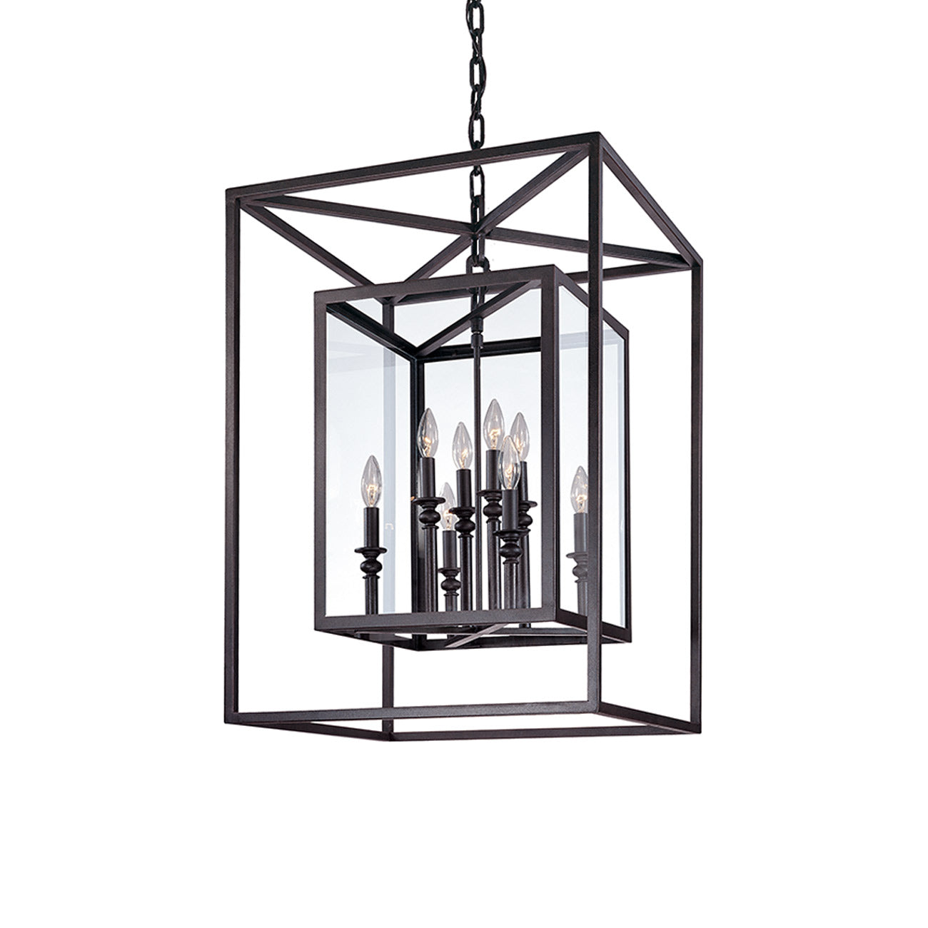 Morgan Chandelier in Matte Black (8-Light).