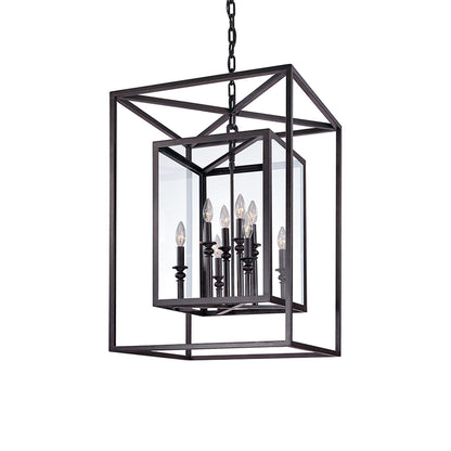 Morgan Chandelier in Matte Black (8-Light).