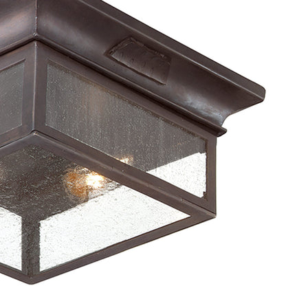 Newton Outdoor Flush Mount Ceiling Light in Detail.