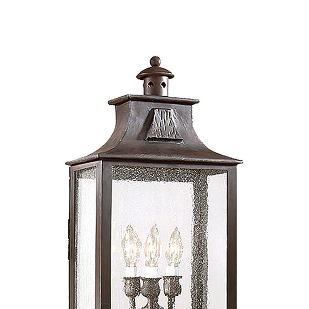 Newton Outdoor Post Light in Detail.