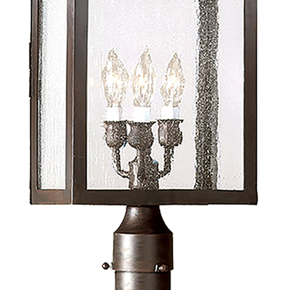 Newton Outdoor Post Light in Detail.