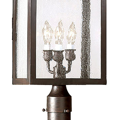 Newton Outdoor Post Light in Detail.