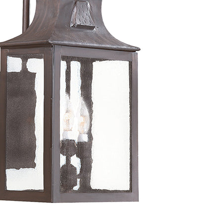 Newton Outdoor Rectangular Wall Light in Detail.