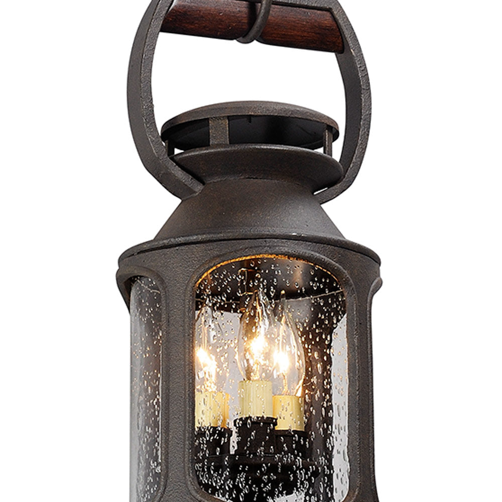 Old Trail Outdoor Pendant Light in Detail.