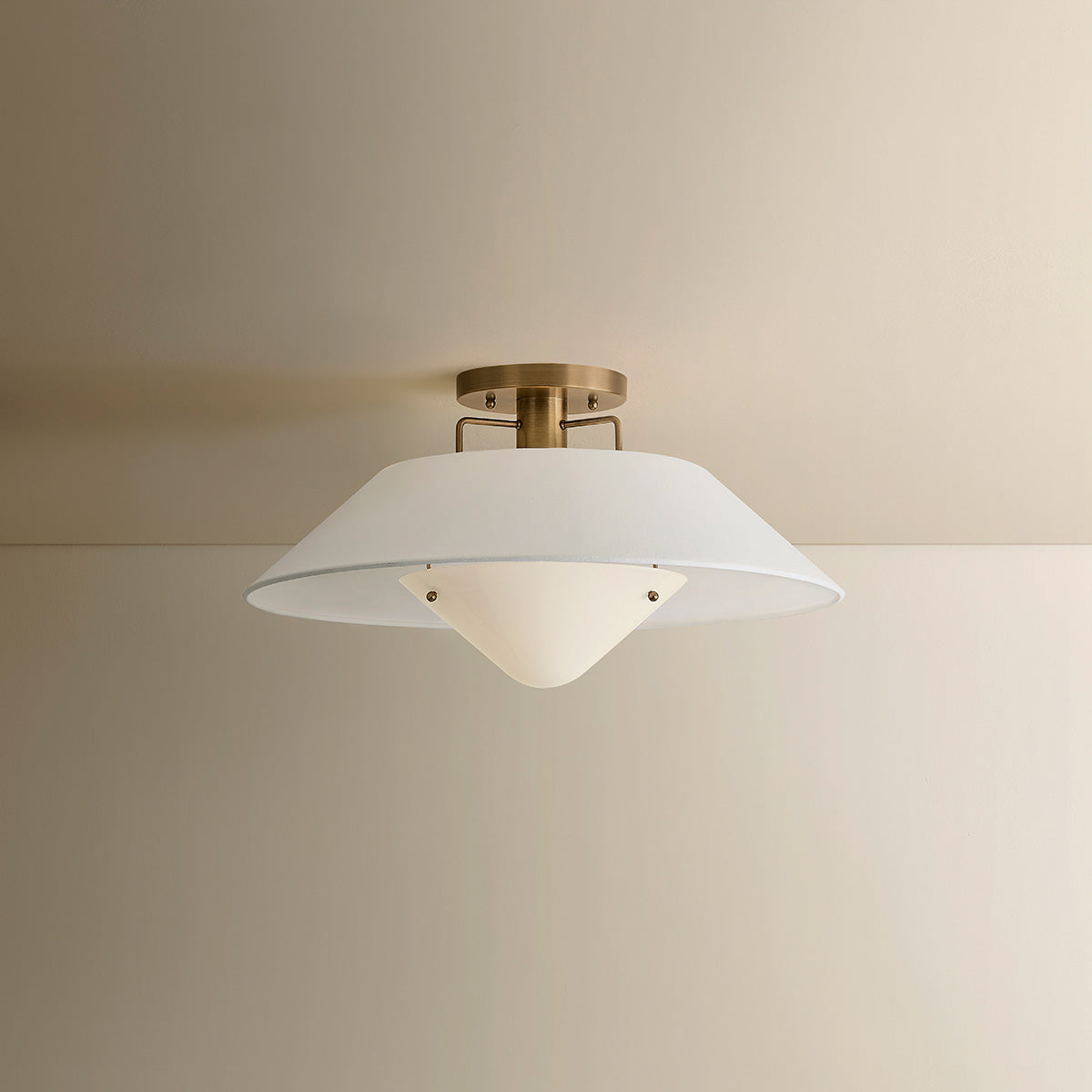 Otto Flush Mount Ceiling Light in Detail.