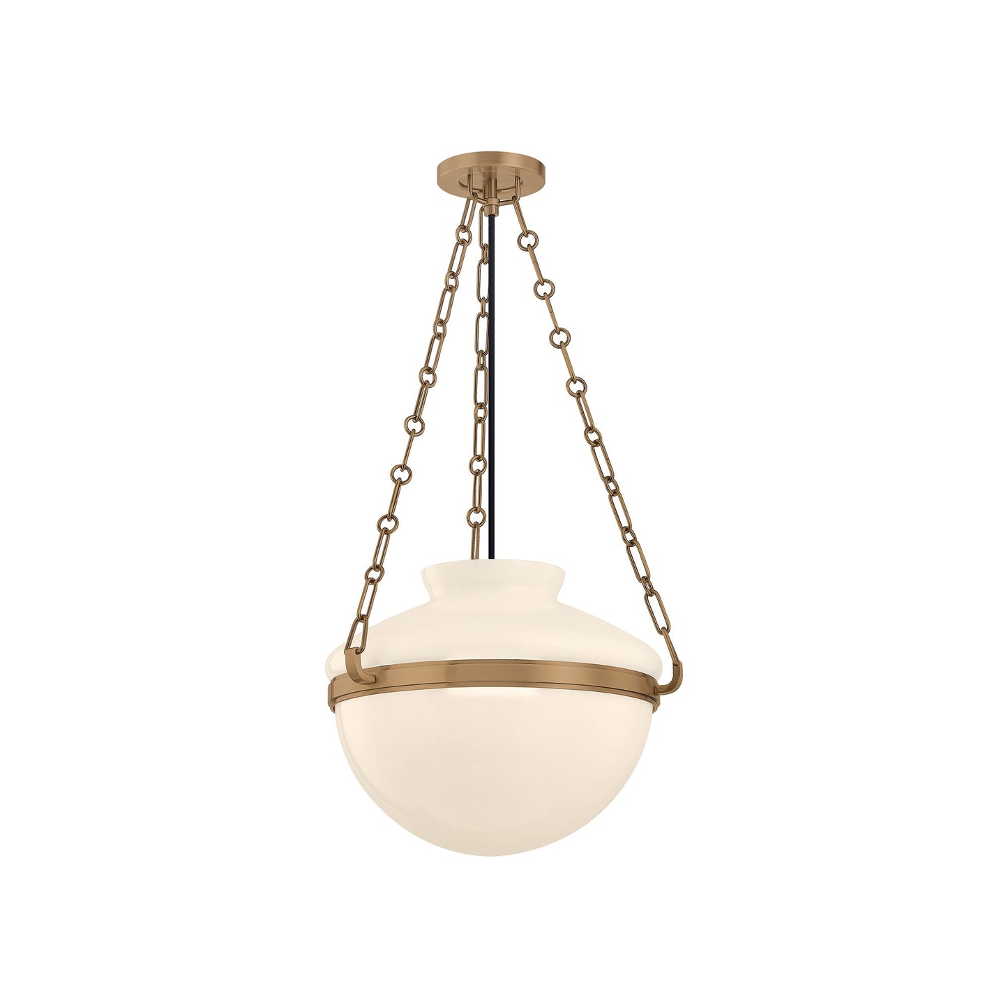 Paradigm Pendant Light in Patina Brass (16.25-Inch).