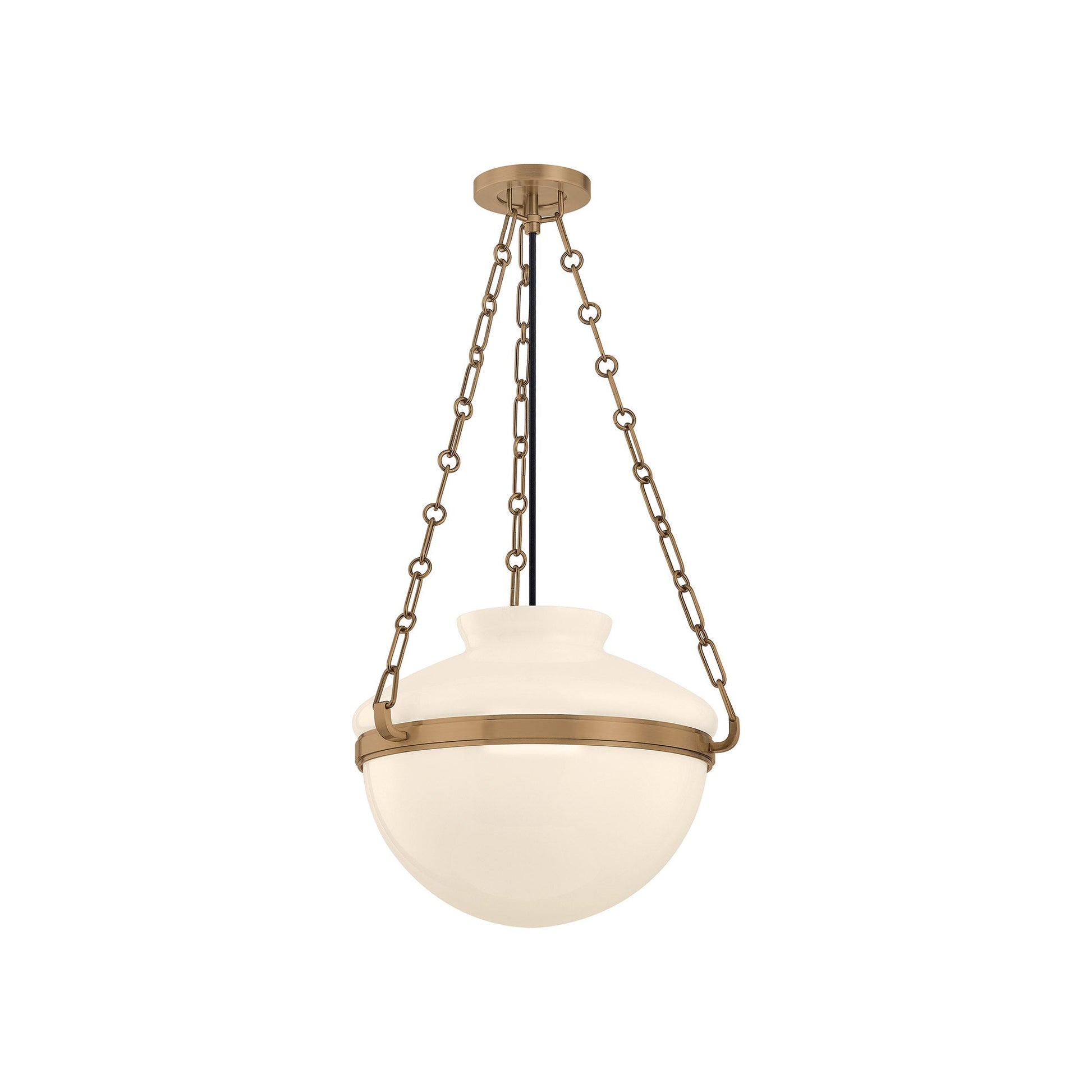 Paradigm Pendant Light in Patina Brass (16.25-Inch).