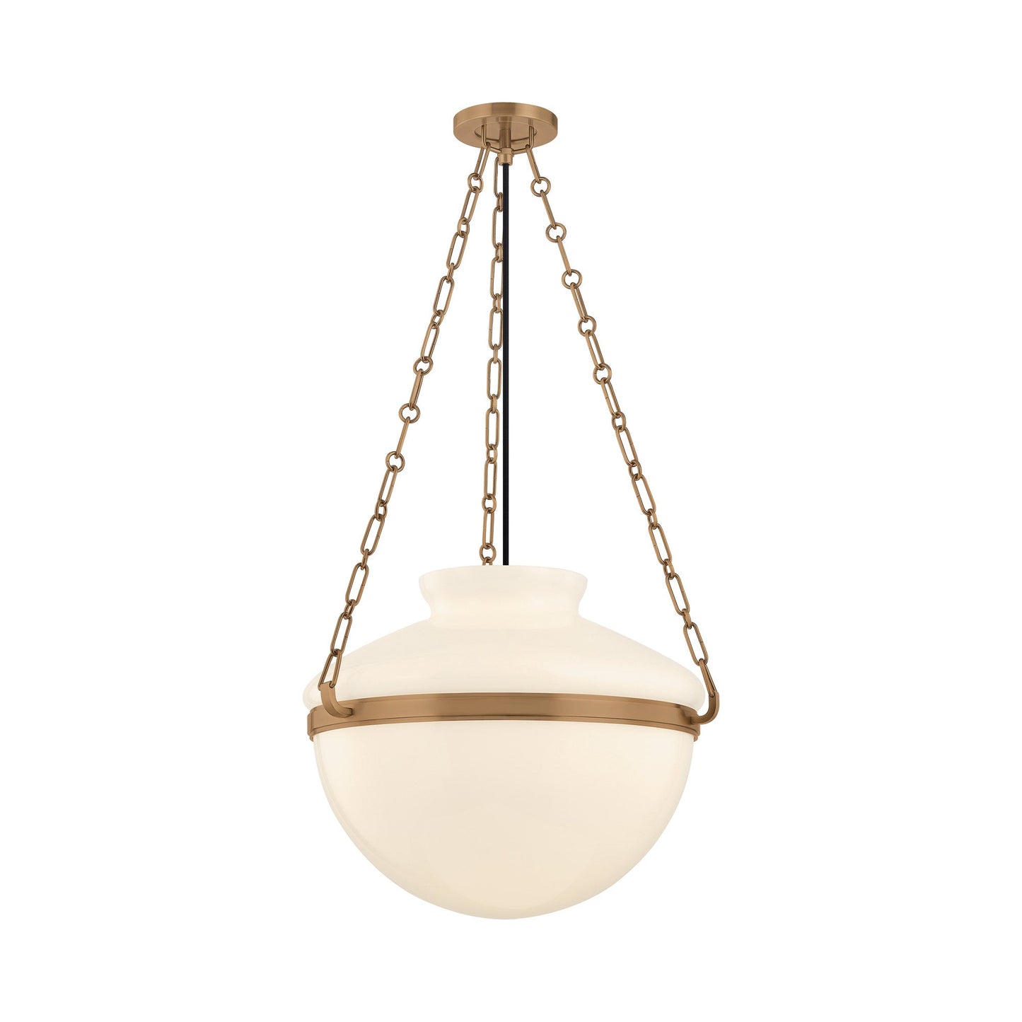 Paradigm Pendant Light in Patina Brass (19-Inch).