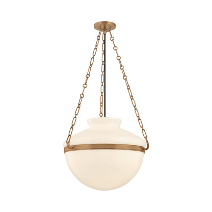 Paradigm Pendant Light in Patina Brass (19-Inch).