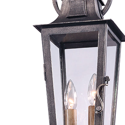 Parisian Square Outdoor Pendant Light in Detail.