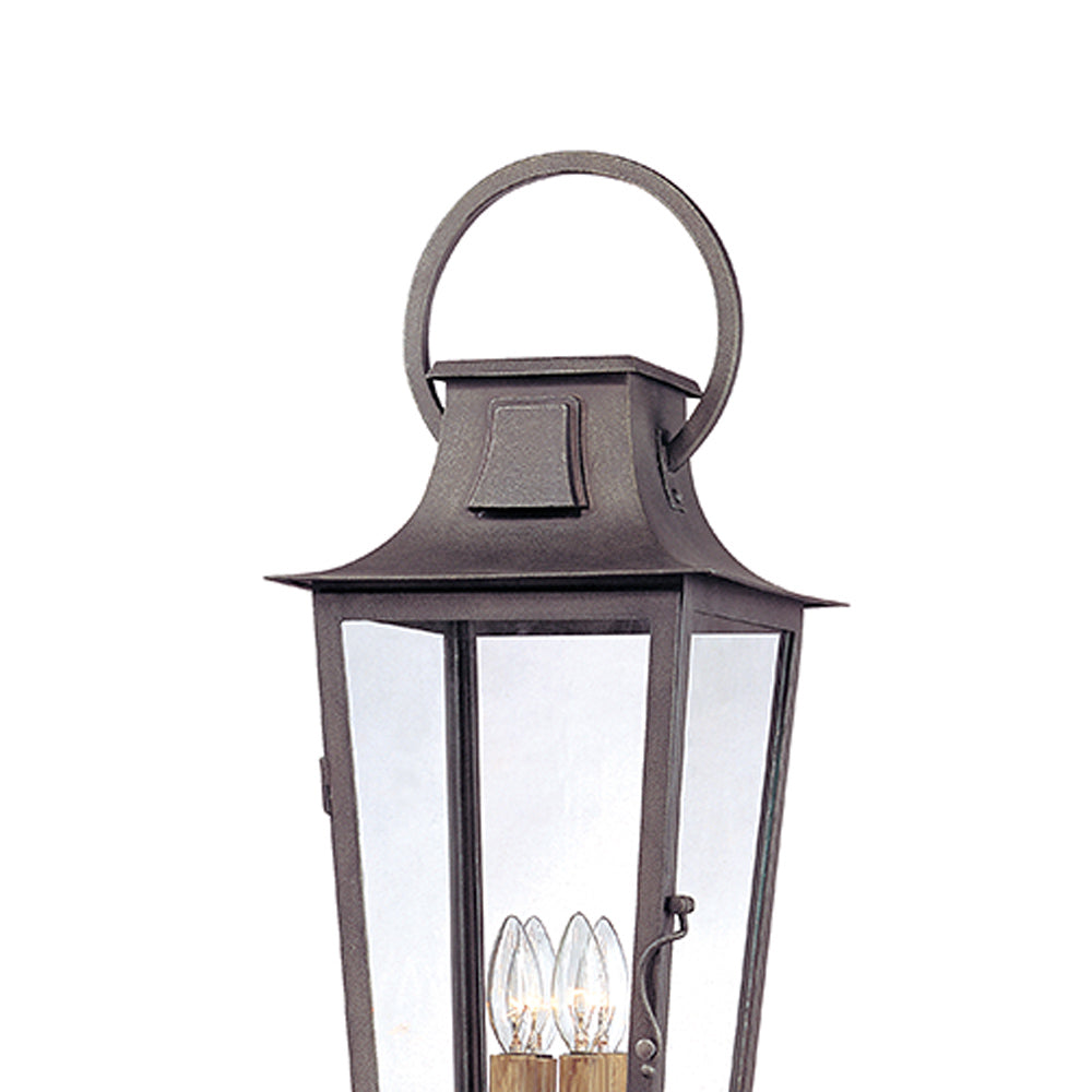 Parisian Square Outdoor Post Light in Detail.
