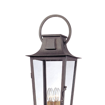 Parisian Square Outdoor Post Light in Detail.
