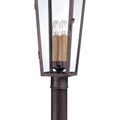 Parisian Square Outdoor Post Light in Detail.