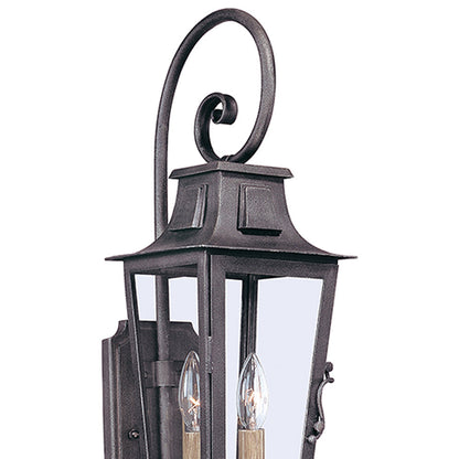 Parisian Square Outdoor Wall Light in Detail.