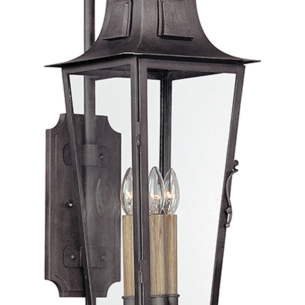 Parisian Square Outdoor Wall Light in Detail.