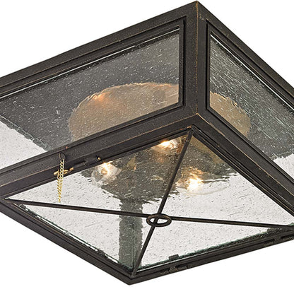 Randolph Outdoor Flush Mount Ceiling Light in Detail.