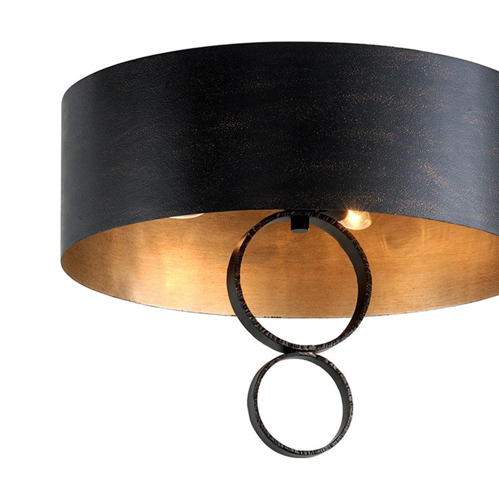 Rivington Semi Flush Mount Ceiling Light in Detail.