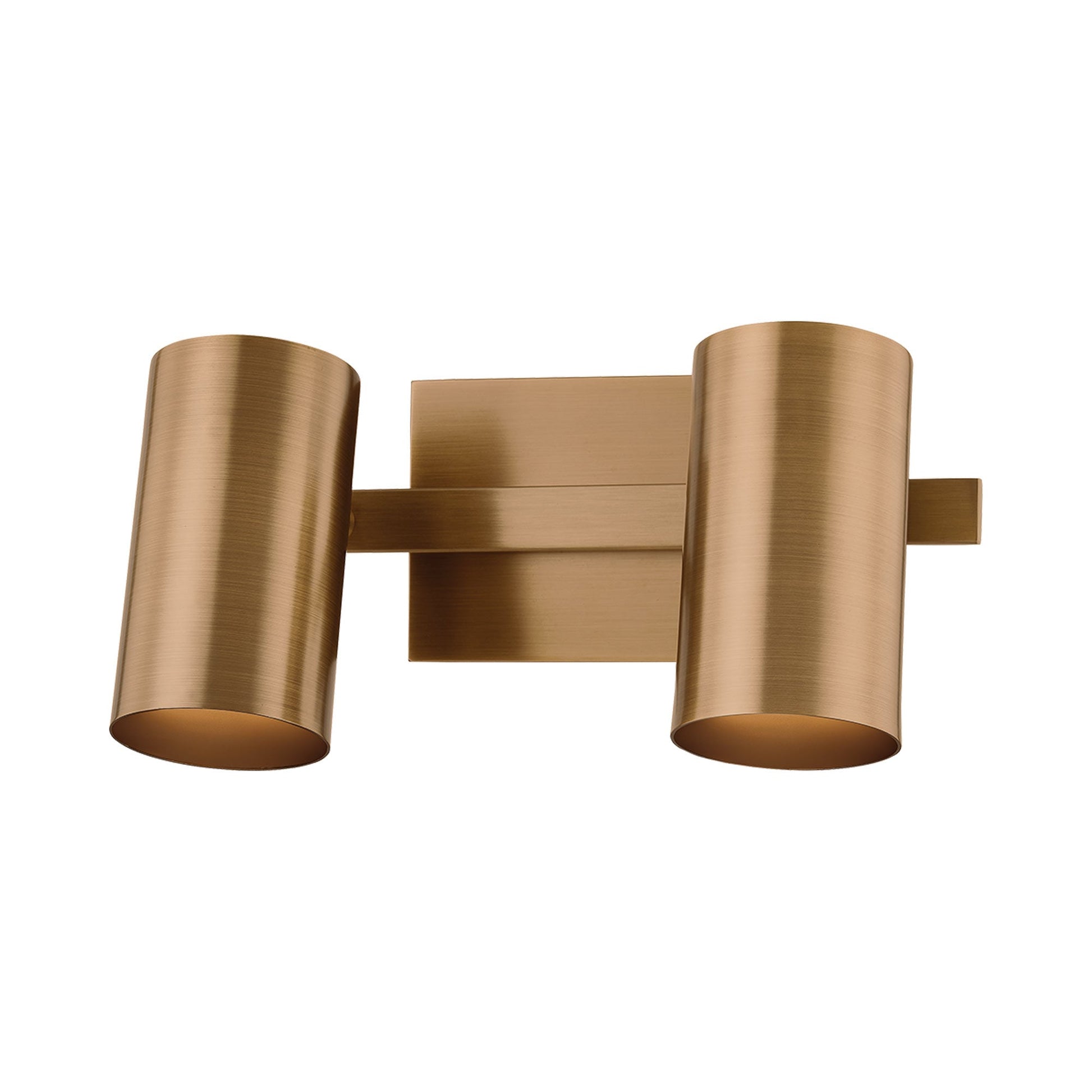 Rueben Bath Vanity Light in Patina Brass (2-Light).