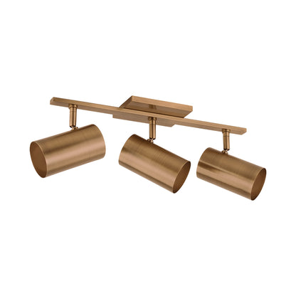 Rueben Bath Vanity Light in Patina Brass (3-Light).