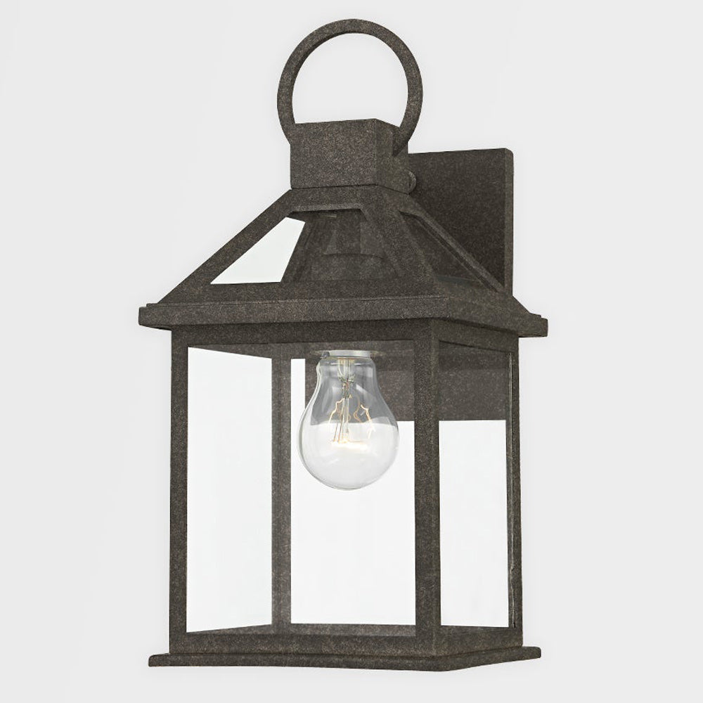 Sanders Outdoor Glass Wall Light in Detail.