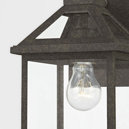 Sanders Outdoor Glass Wall Light in Detail.