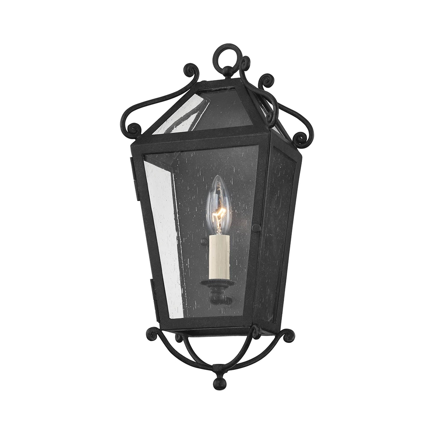 Santa Barbara County Outdoor Glass Wall Light.