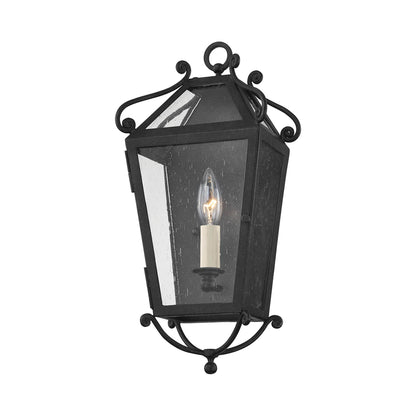 Santa Barbara County Outdoor Glass Wall Light.