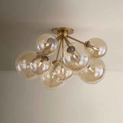 Santee Semi Flush Mount Ceiling Light in Detail.