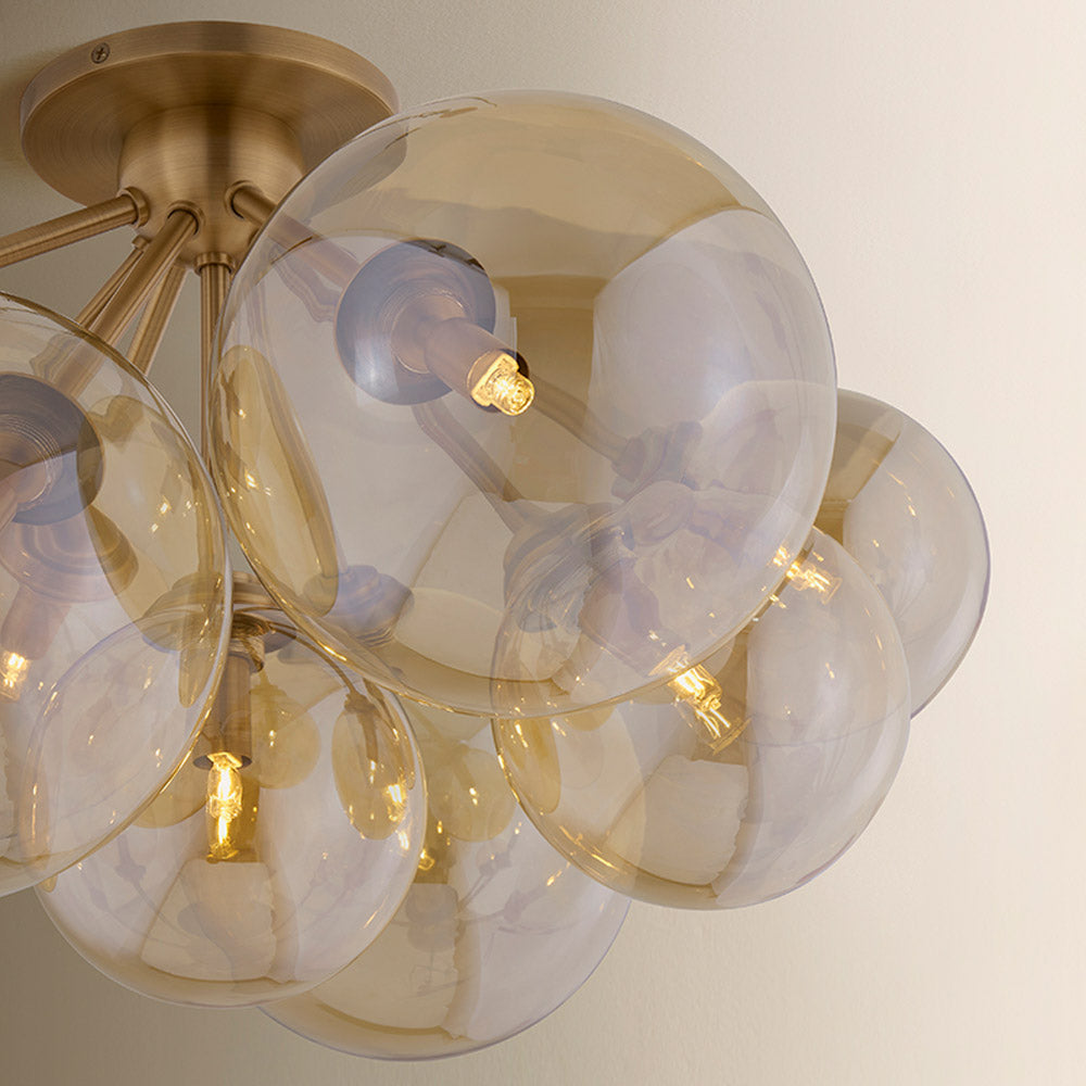 Santee Semi Flush Mount Ceiling Light in Detail.