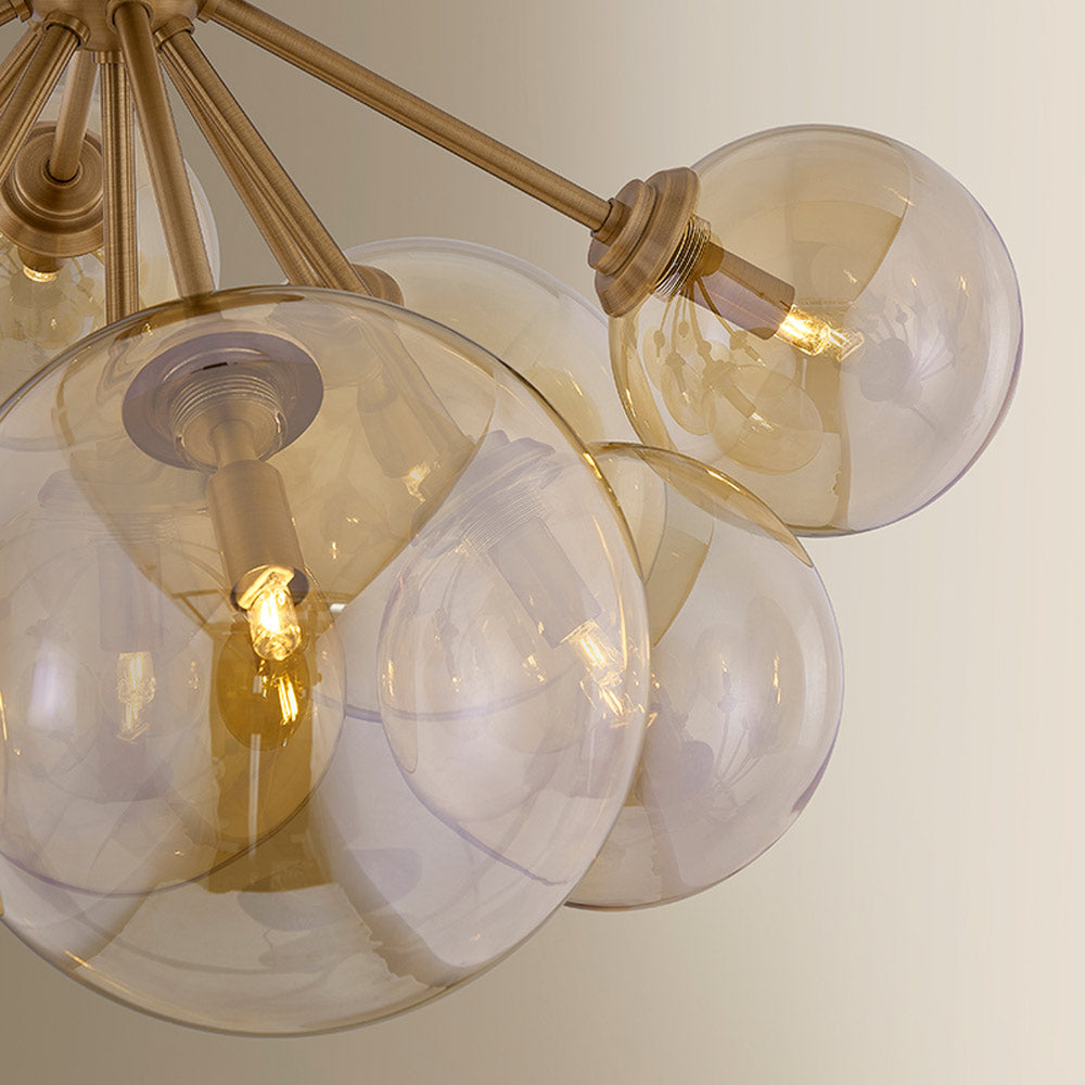 Santee Semi Flush Mount Ceiling Light in Detail.