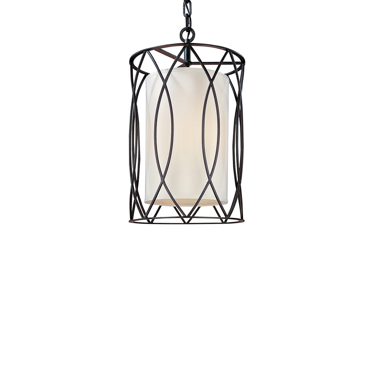 Sausalito Pendant Light in Textured Iron (13-Inch).