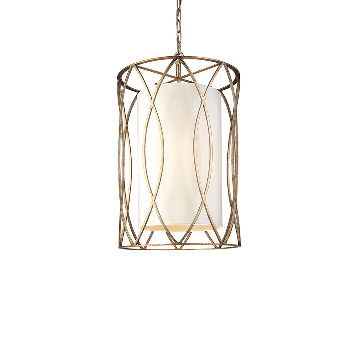 Sausalito Pendant Light in Silver Gold (17.75-Inch).