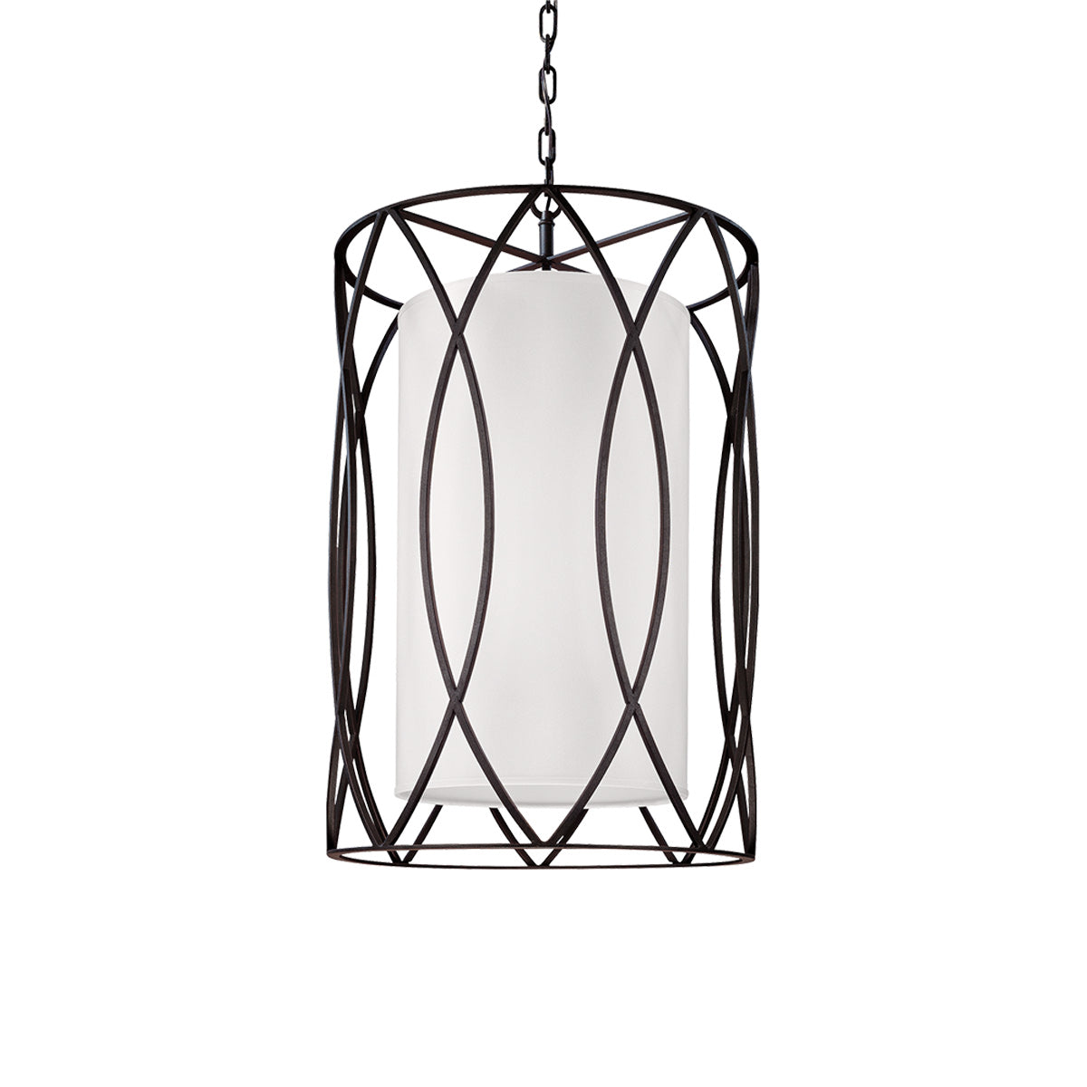 Sausalito Pendant Light in Textured Iron (22-Inch).