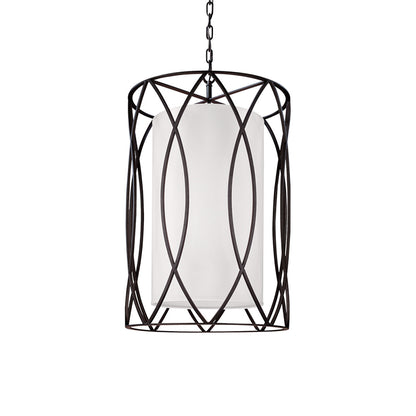 Sausalito Pendant Light in Textured Iron (22-Inch).