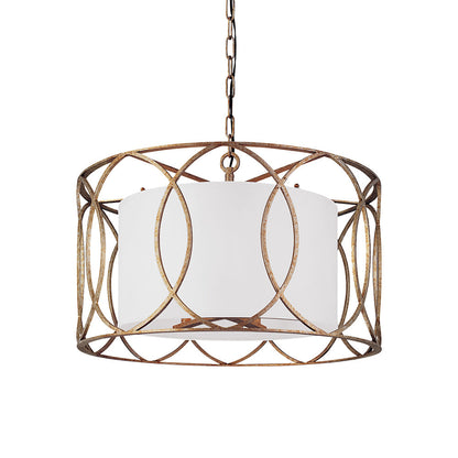Sausalito Pendant Light in Silver Gold (25-Inch).