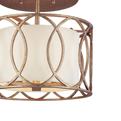 Sausalito Semi Flush Mount Ceiling Light in Detail.