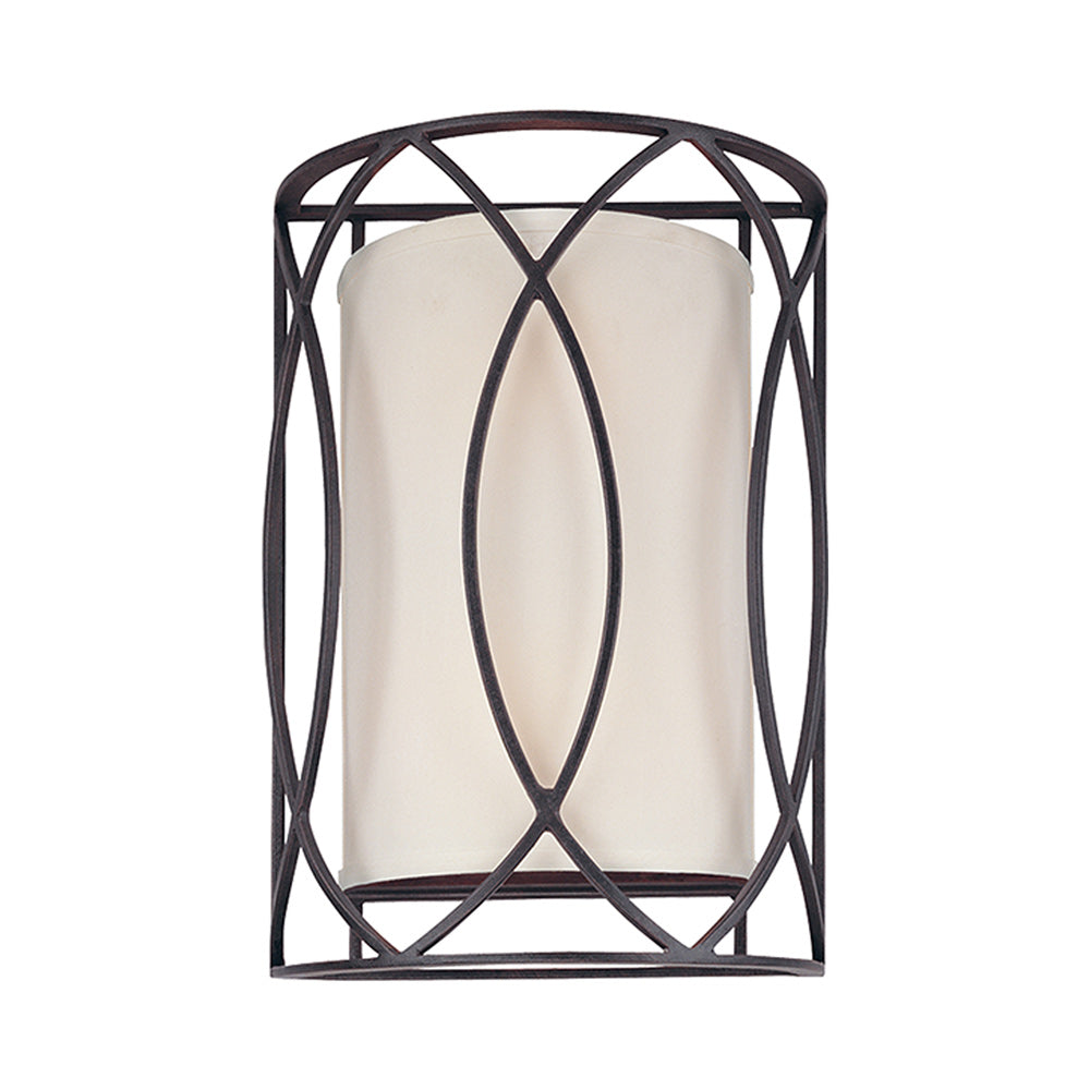 Sausalito Wall Light in Textured Iron.