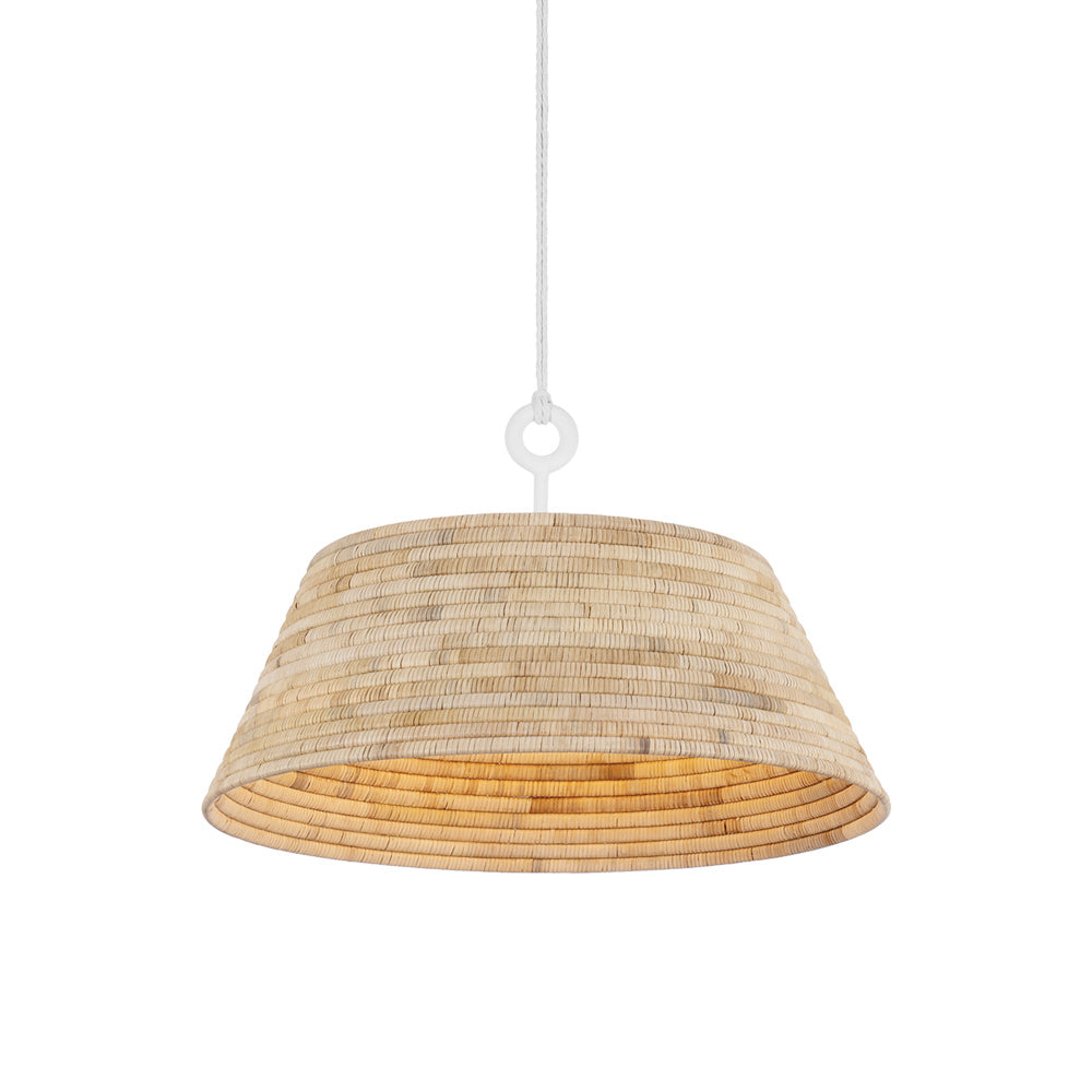 Sequoia Pendant Light in Gesso White (36-Inch).