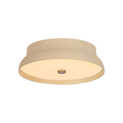 Shore LED Flush Mount Ceiling Light in Cream Gesso (12-Inch).