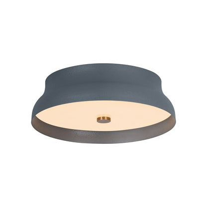 Shore LED Flush Mount Ceiling Light in Slate Gesso (12-Inch).
