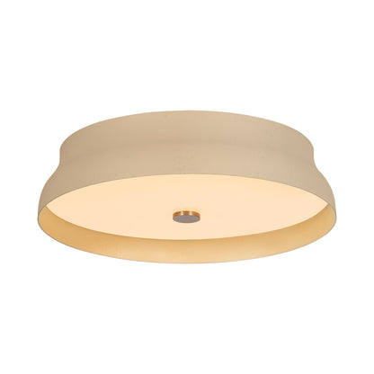 Shore LED Flush Mount Ceiling Light in Cream Gesso (16-Inch).