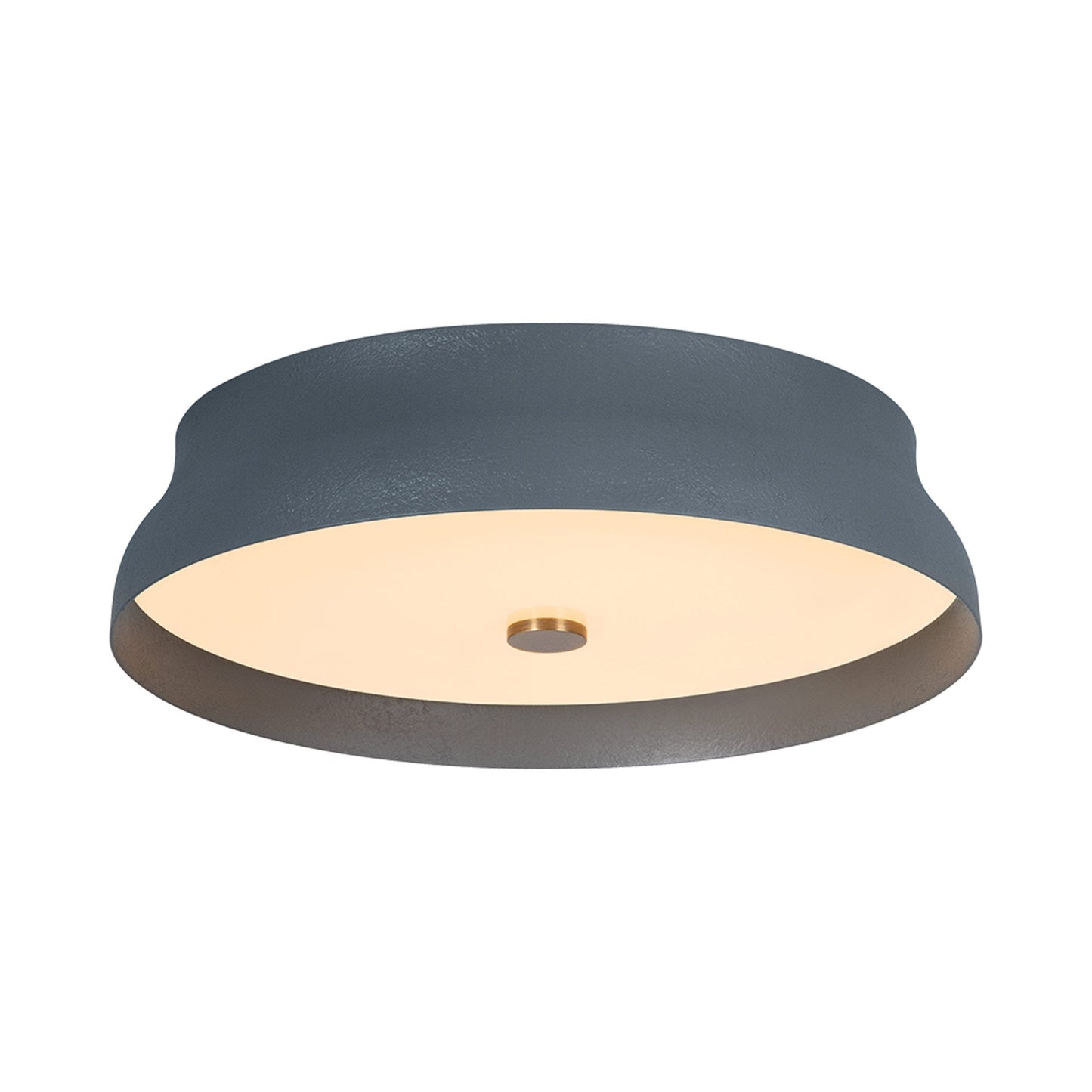 Shore LED Flush Mount Ceiling Light in Slate Gesso (16-Inch).